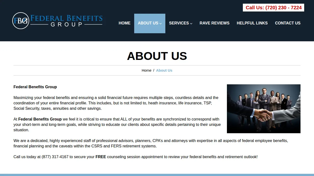 Federal Benefits Group page