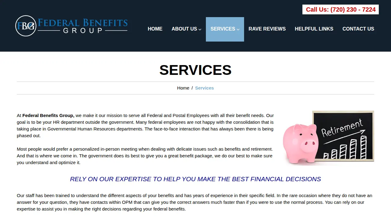 Federal Benefits Group page