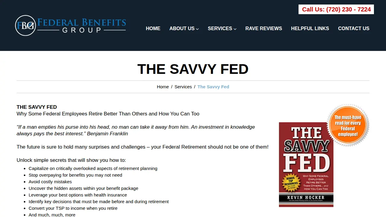 Federal Benefits Group page