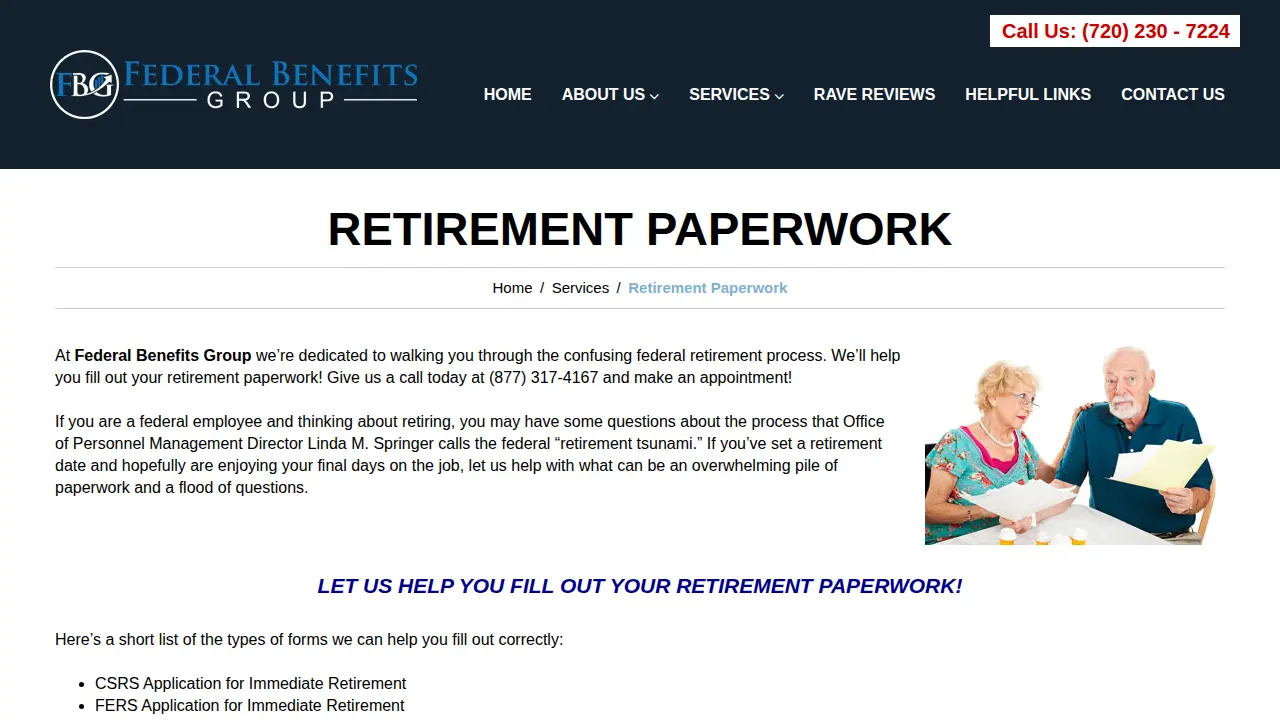 Federal Benefits Group page