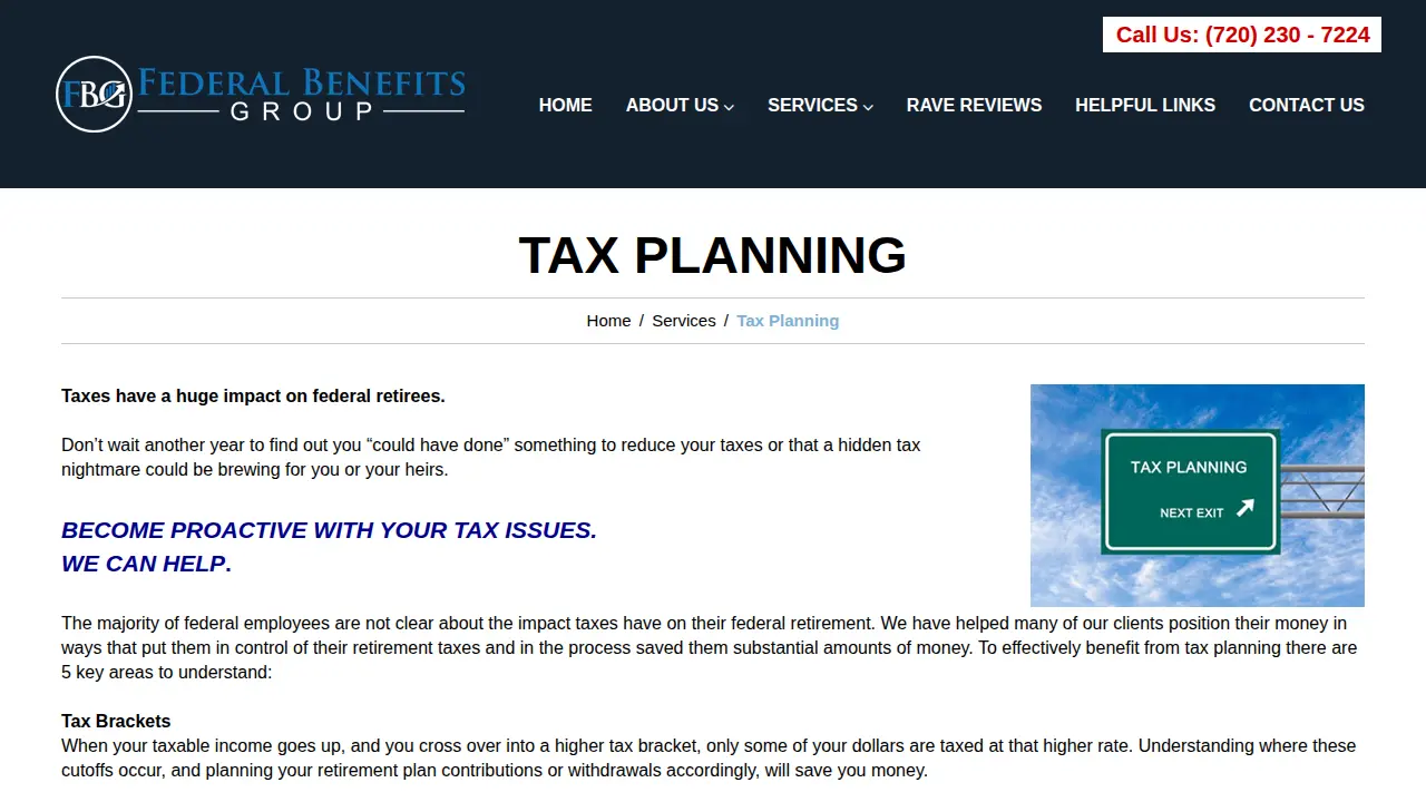 Federal Benefits Group page