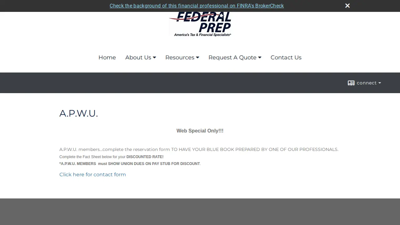 Federal Prep, Inc. page