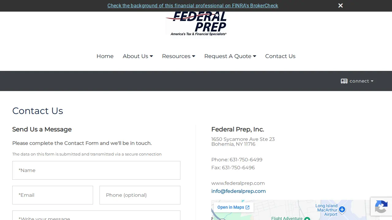 Federal Prep, Inc. page