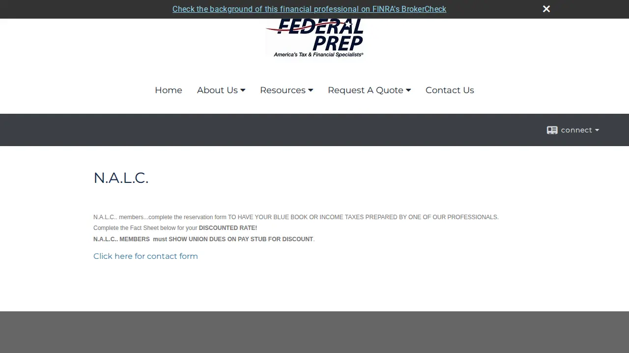 Federal Prep, Inc. page