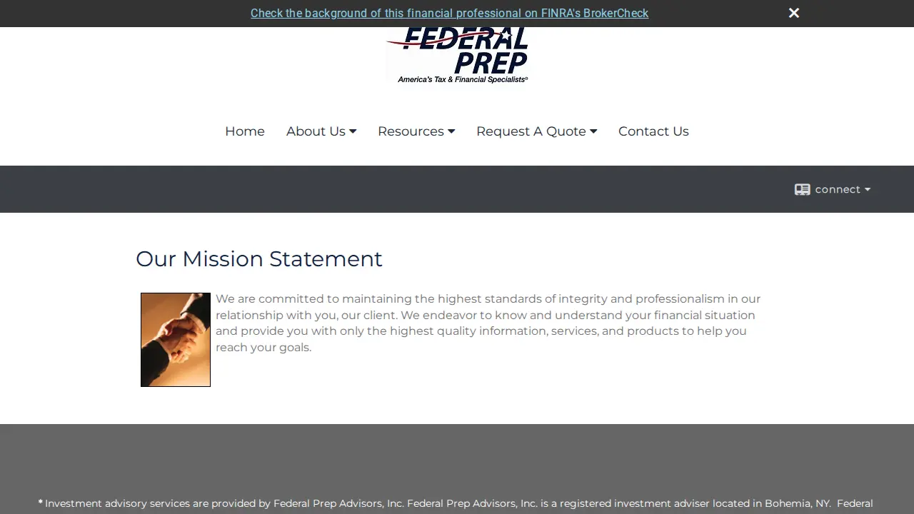 Federal Prep, Inc. page