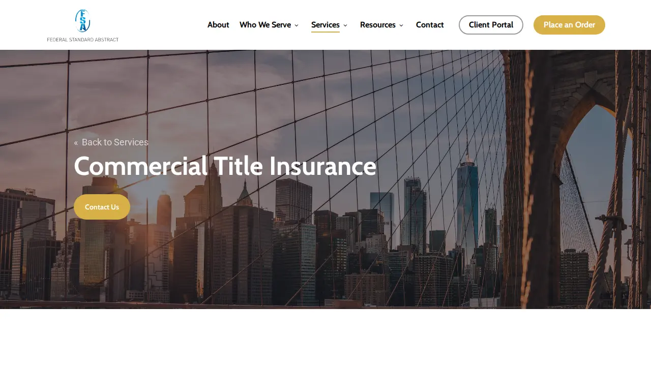 Federal Standard Abstract Inc page