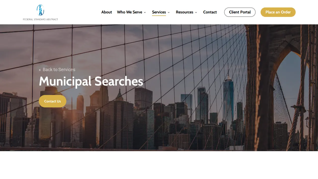 Federal Standard Abstract Inc page