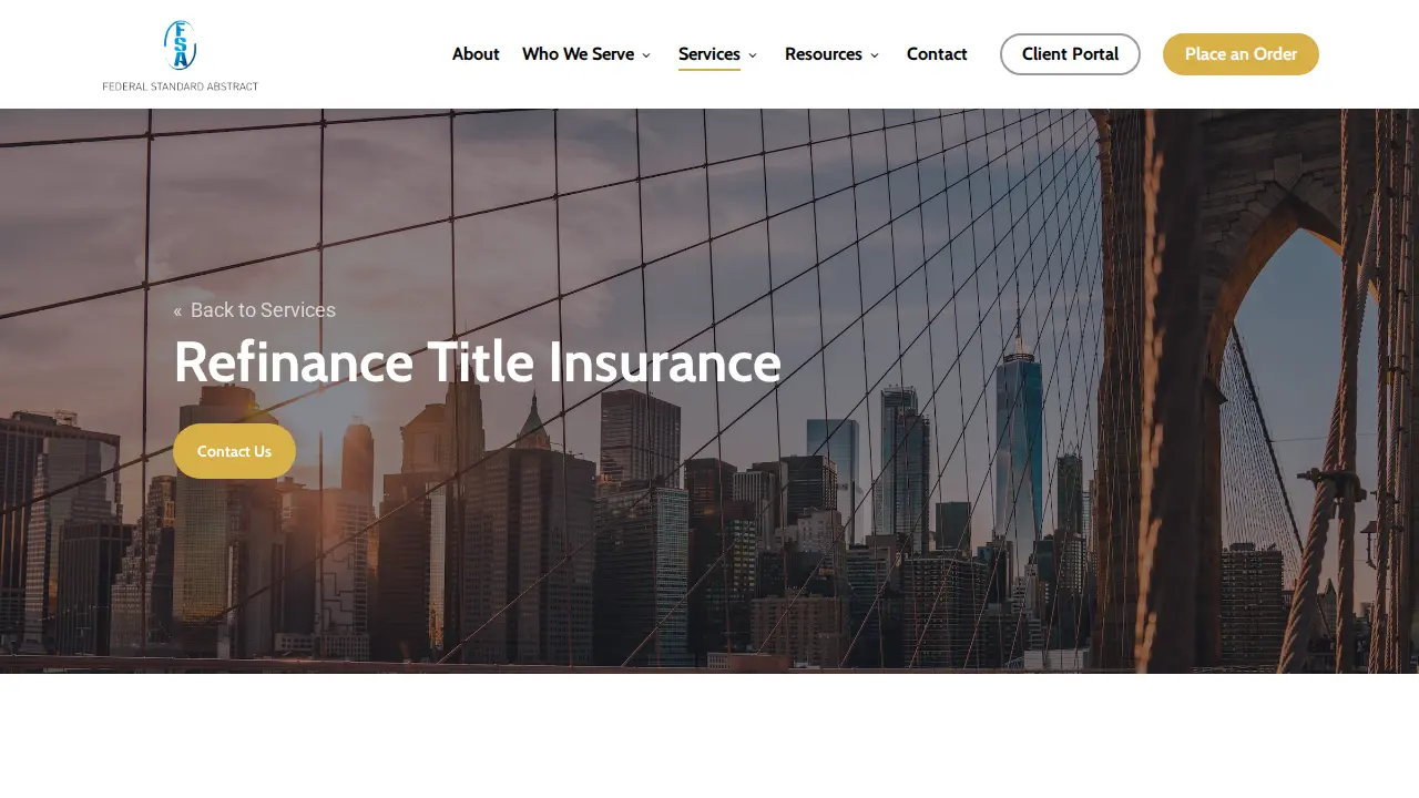 Federal Standard Abstract Inc page