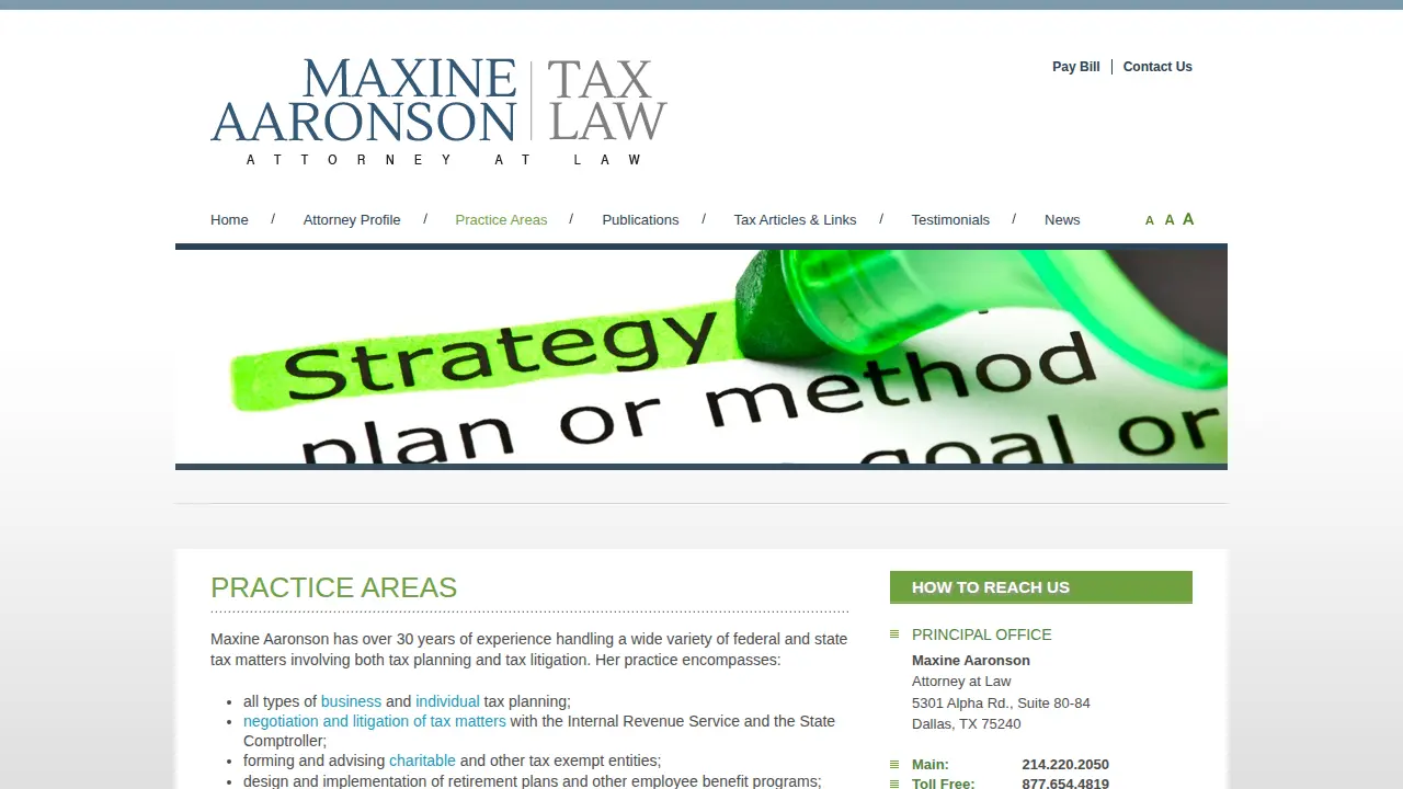Maxine Aaronson page