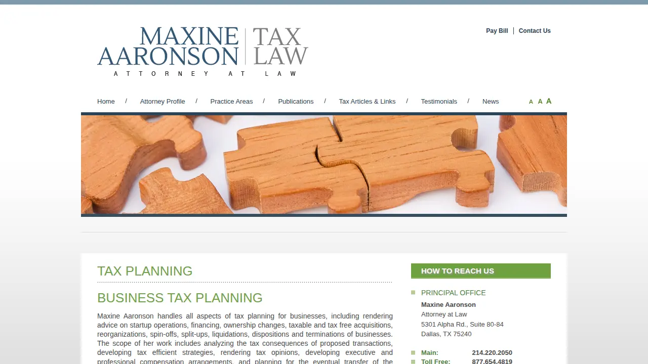 Maxine Aaronson page