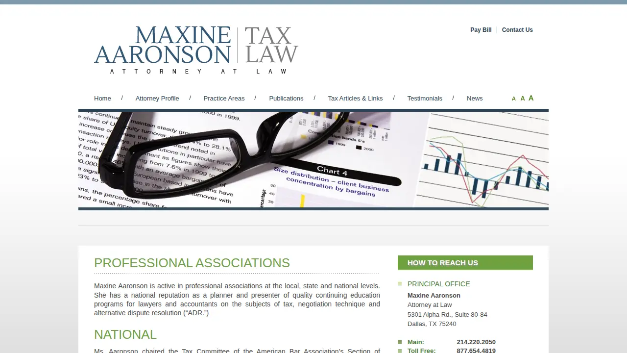 Maxine Aaronson page
