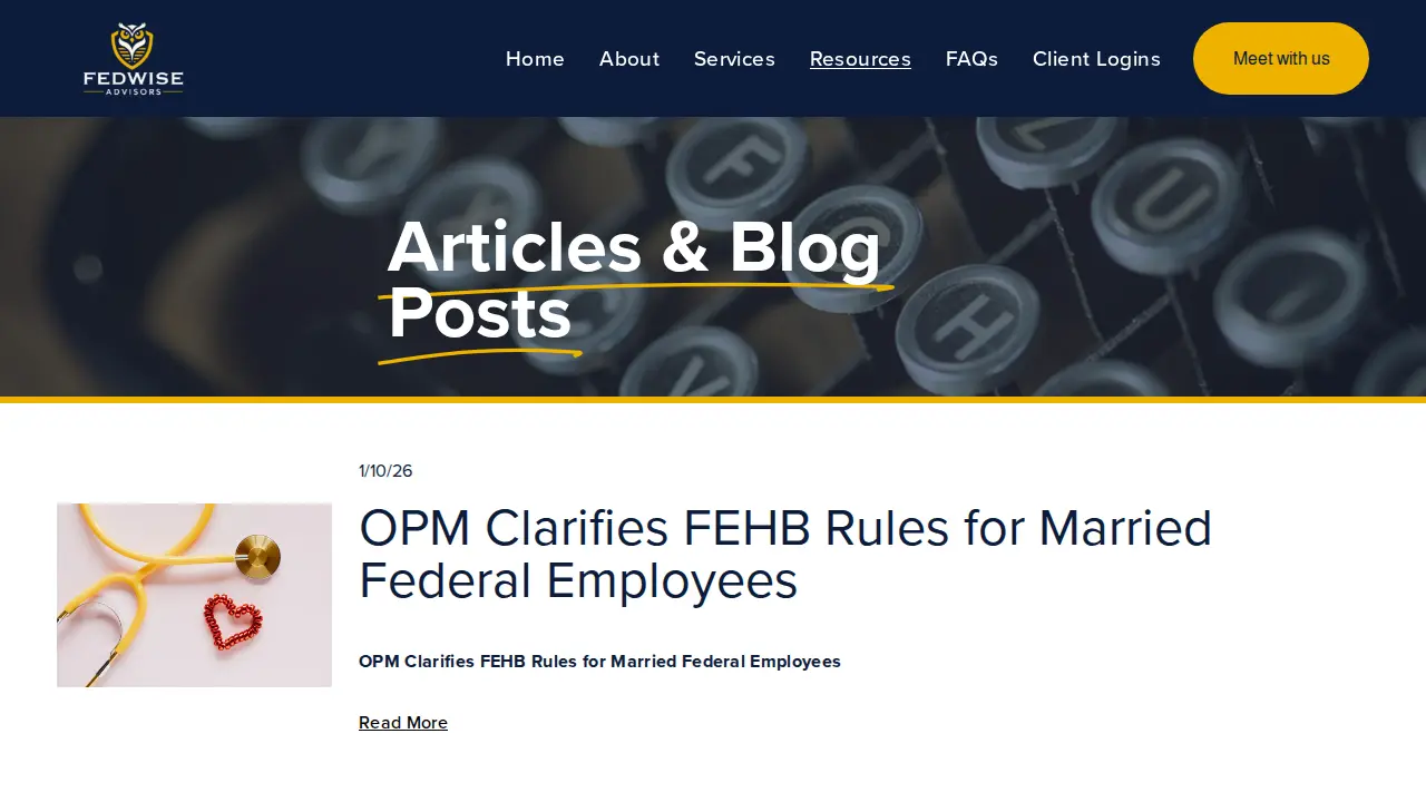 FedWise Advisors page