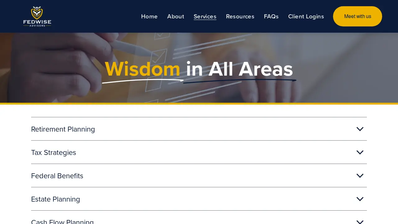 FedWise Advisors page
