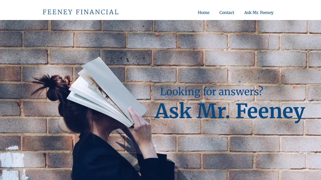 Feeney Financial Investment Advisory page