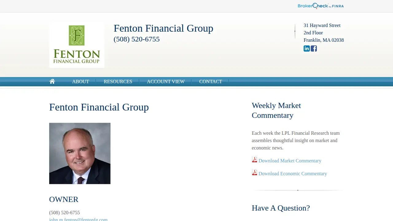 Fenton John page