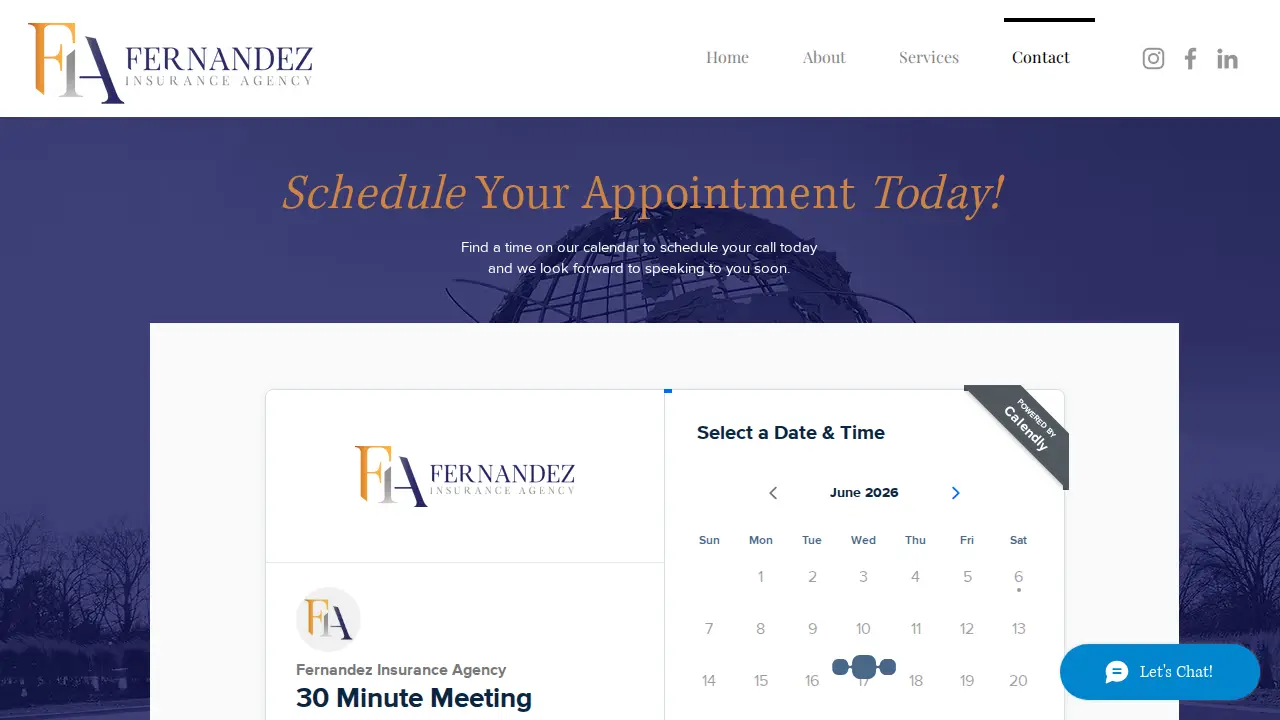 Fernandez Insurance Agency page