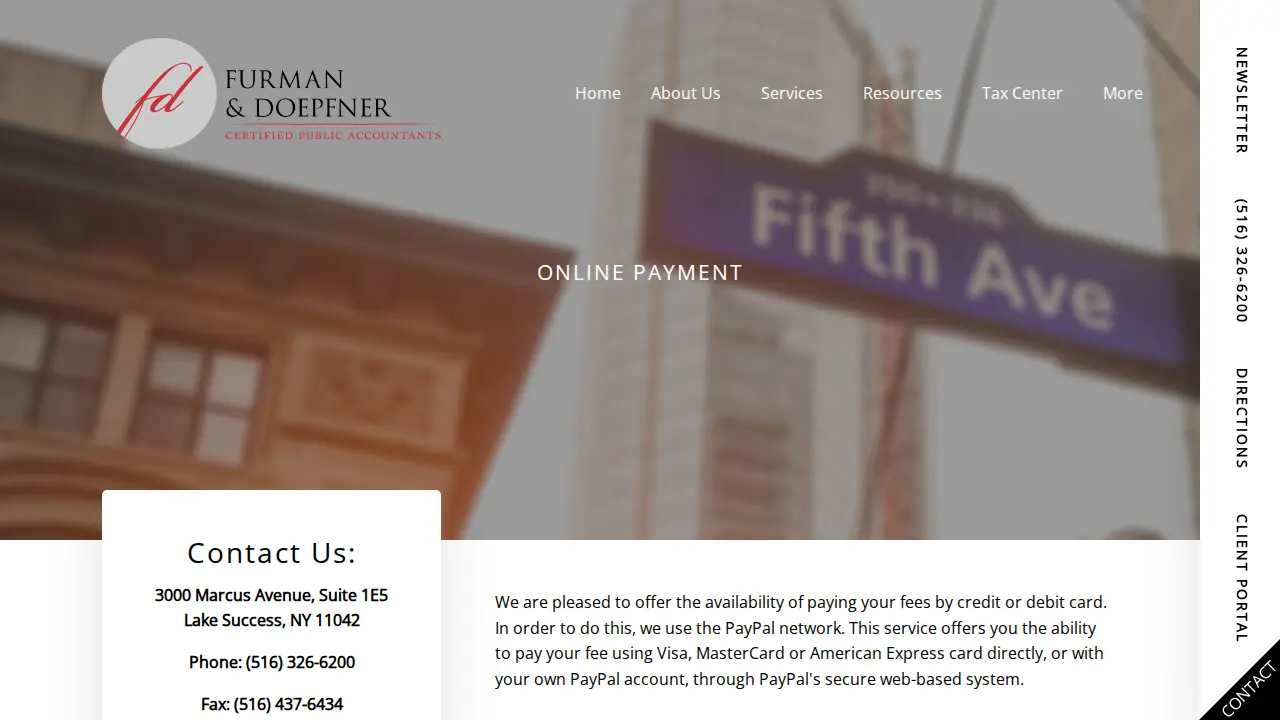 Furman & Doepfner, CPAs page