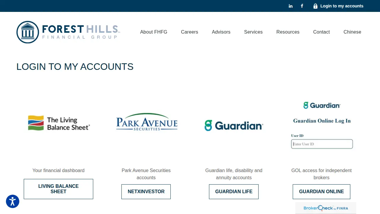 Forest Hills Financial Group page