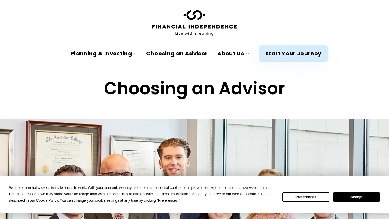 Financial Independence, LLC page
