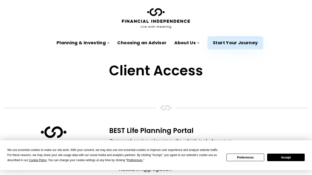 Financial Independence, LLC page