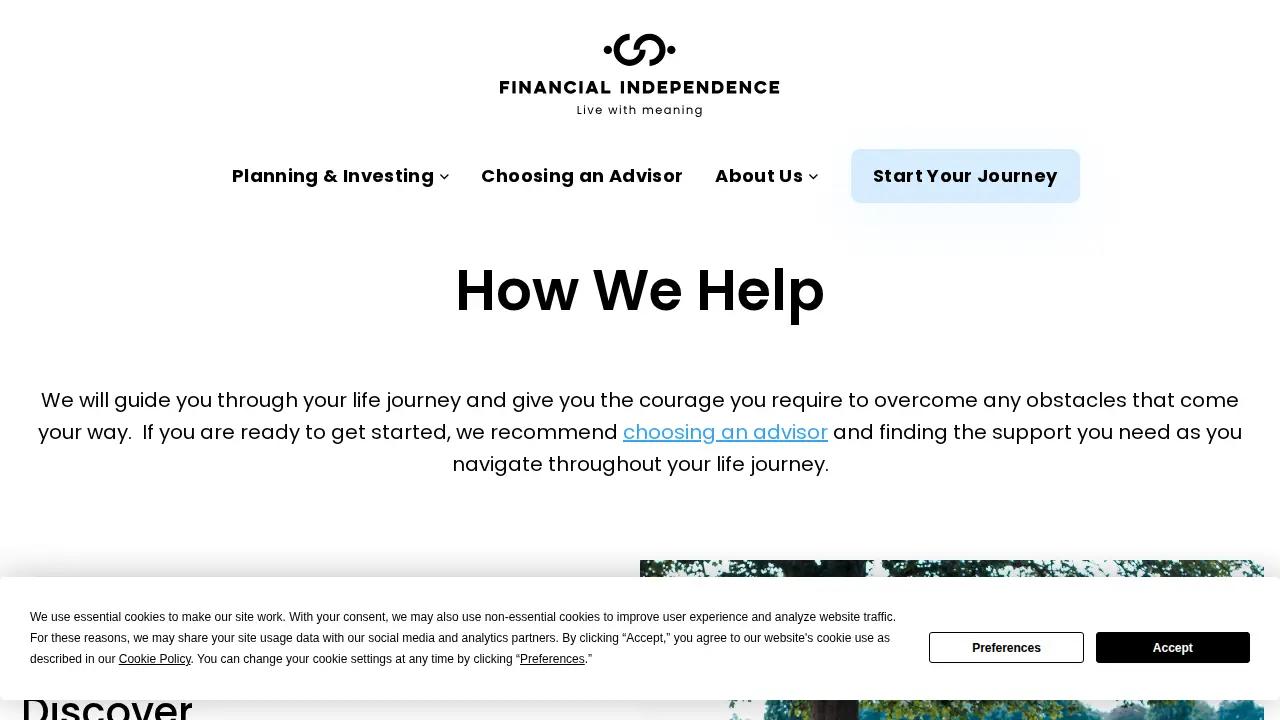 Financial Independence, LLC page