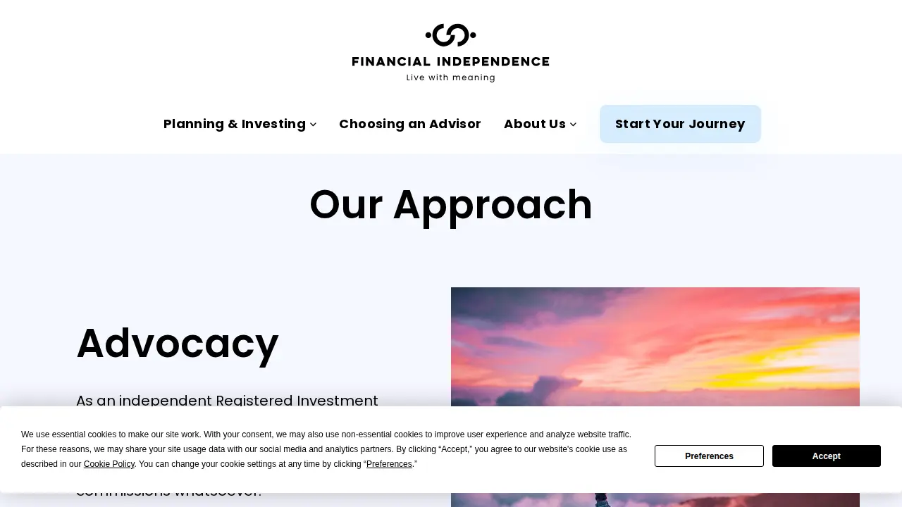 Financial Independence, LLC page