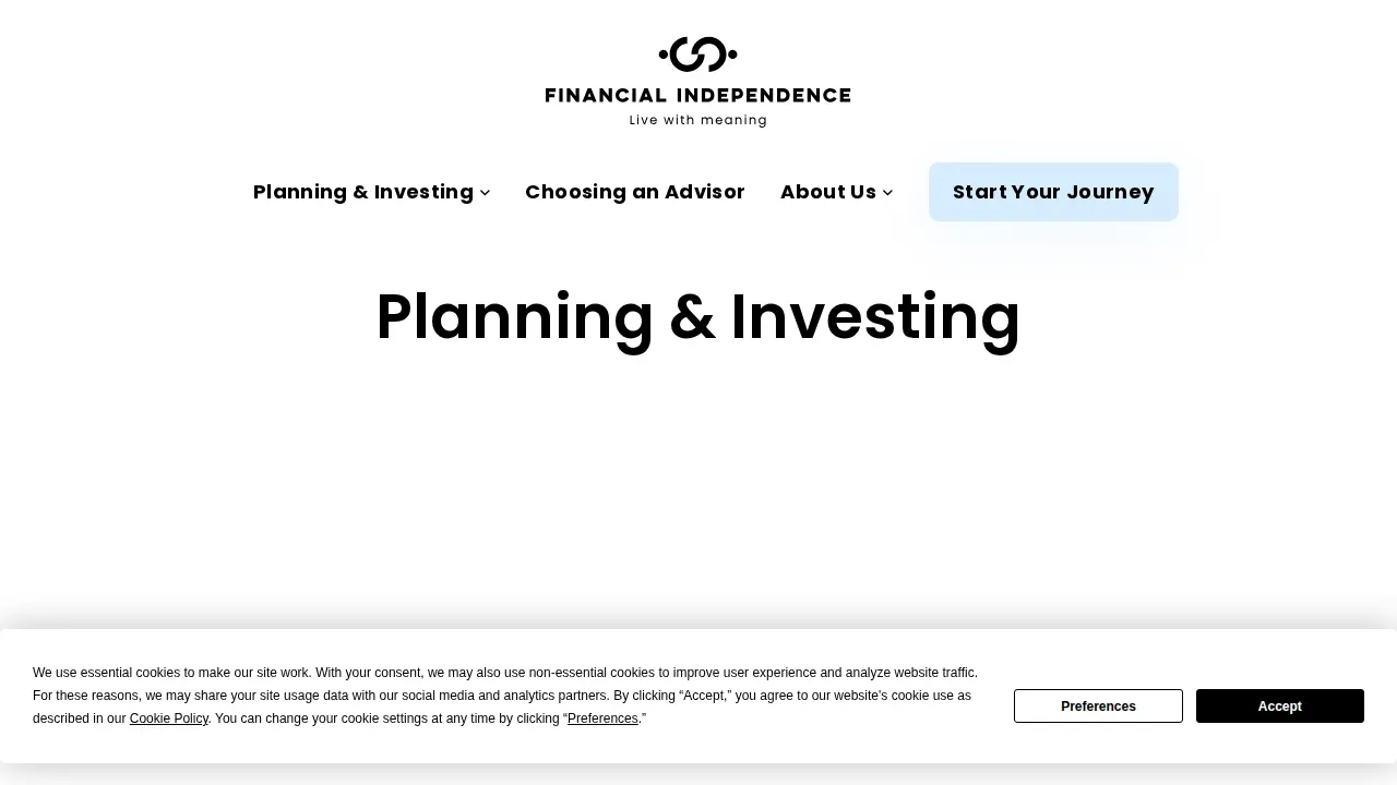 Financial Independence, LLC page