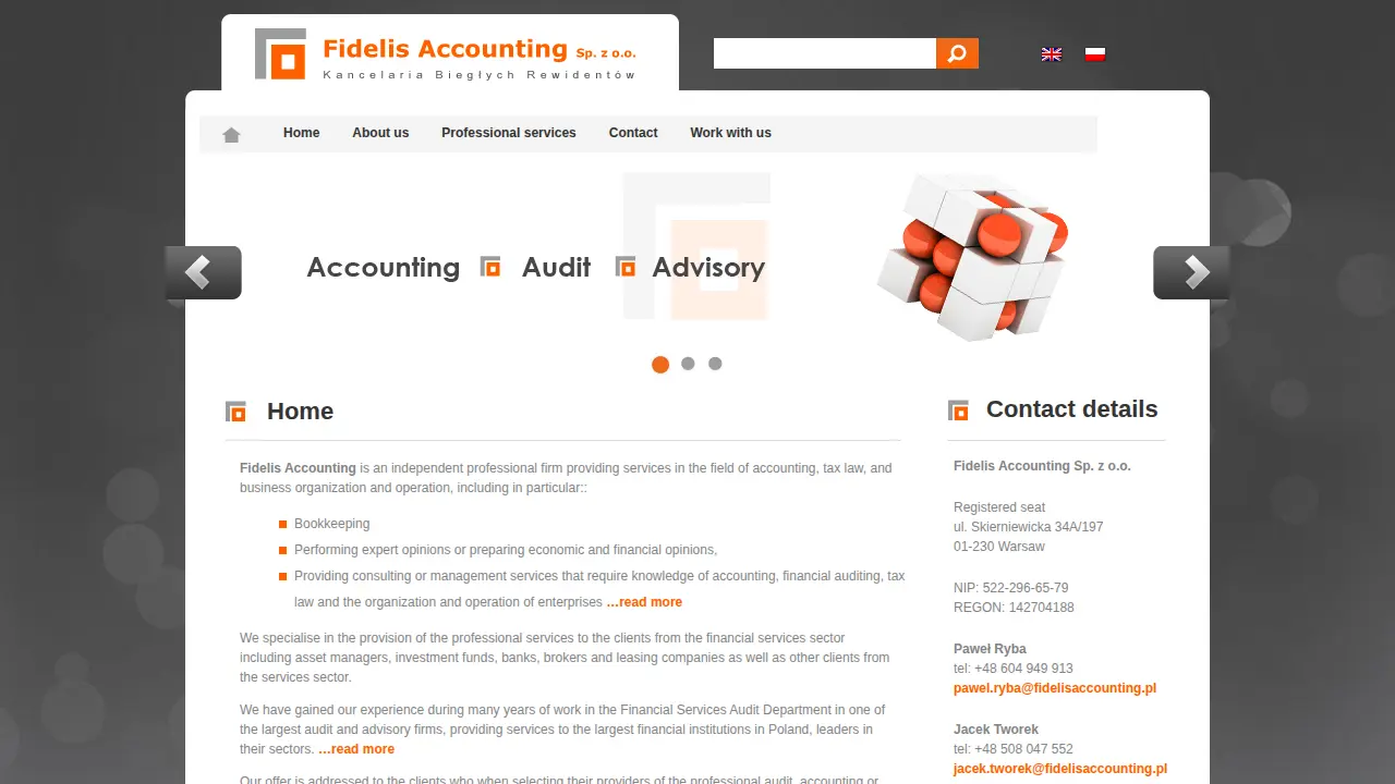 Fidelis Accounting Sp. z o.o. page