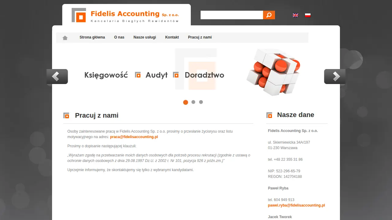 Fidelis Accounting Sp. z o.o. page
