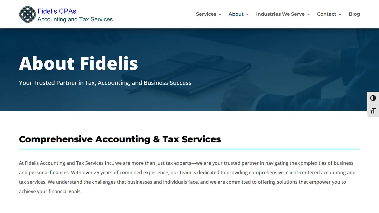 Fidelis CPAs page