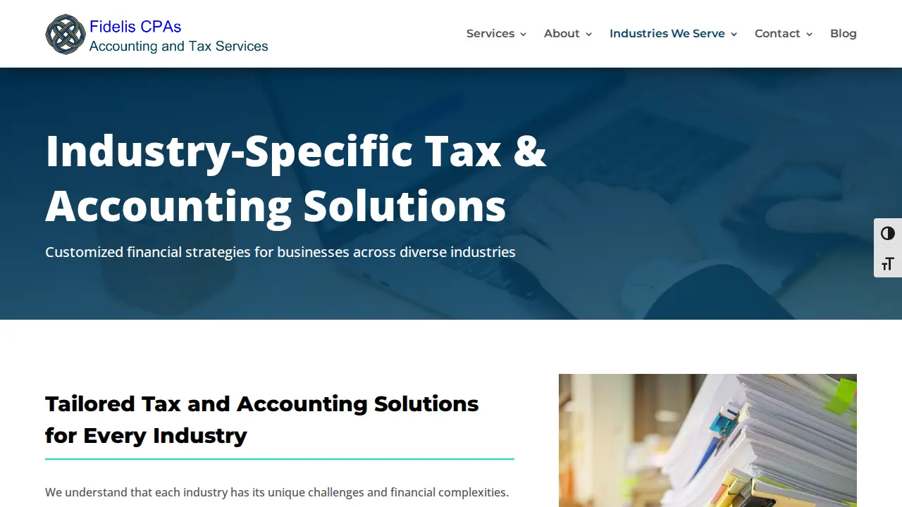 Fidelis CPAs page
