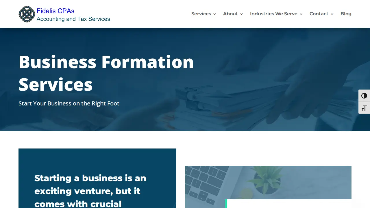 Fidelis CPAs page