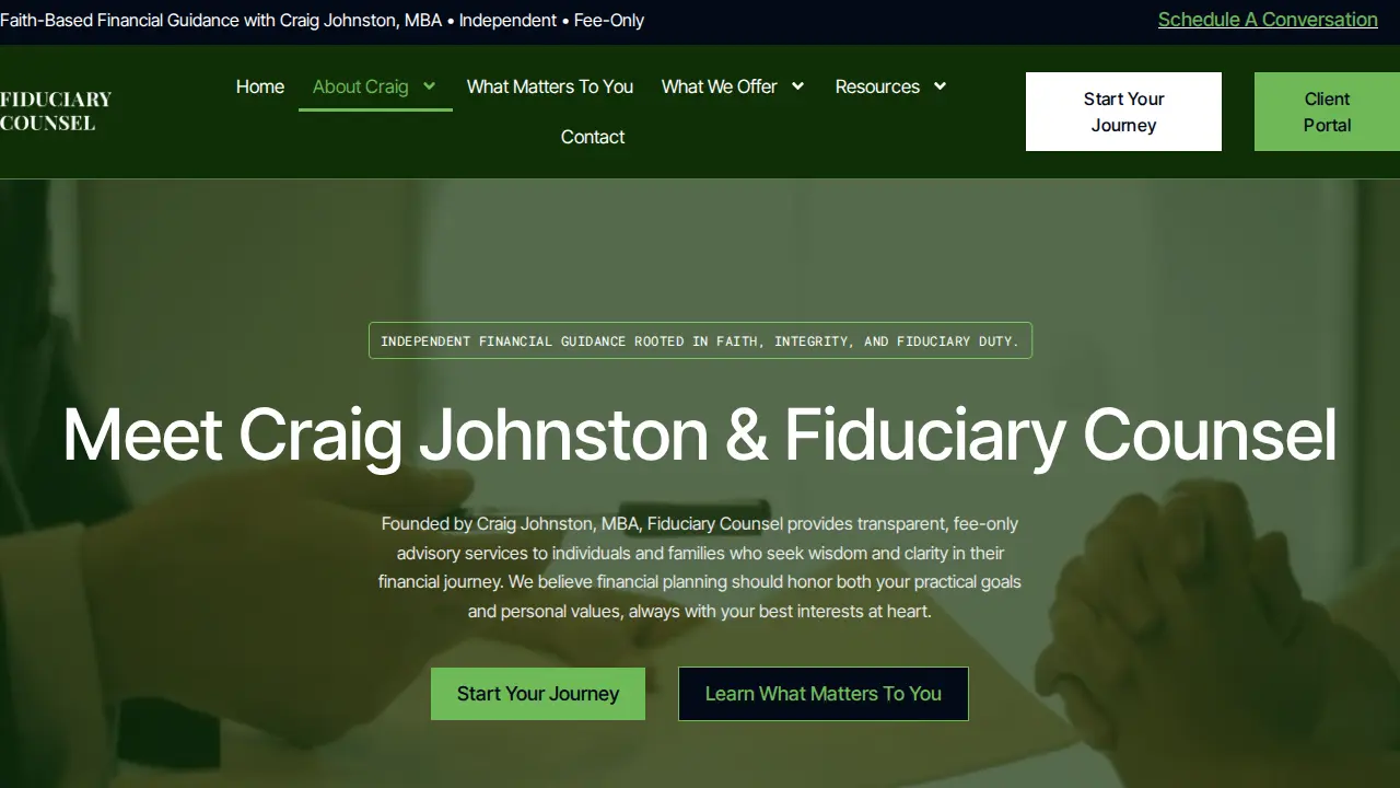 Fiduciary Counsel Inc page