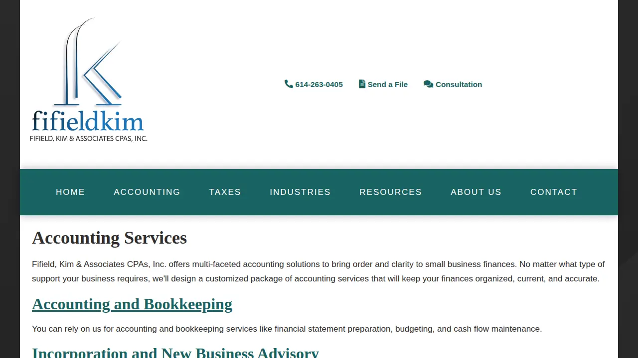 Fifield, Kim & Associates CPAs, Inc. page