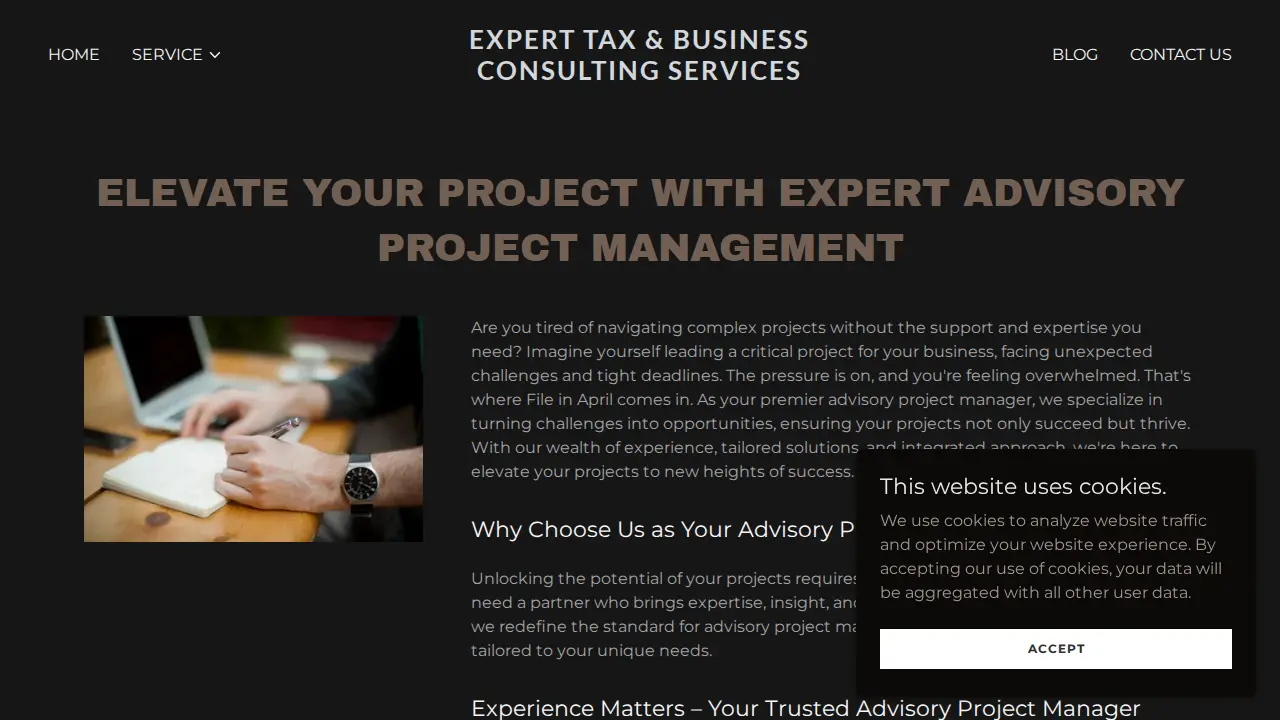 File In April - Business & Tax Strategy page