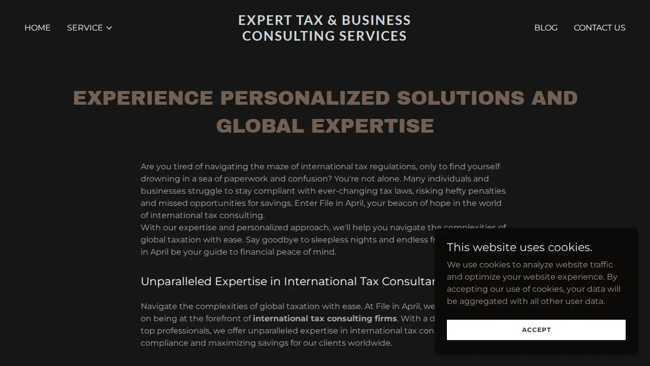 File In April - Business & Tax Strategy page
