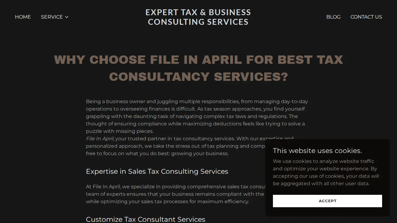 File In April - Business & Tax Strategy page