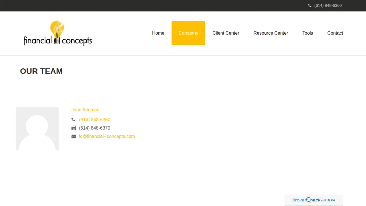 Financial Concepts page