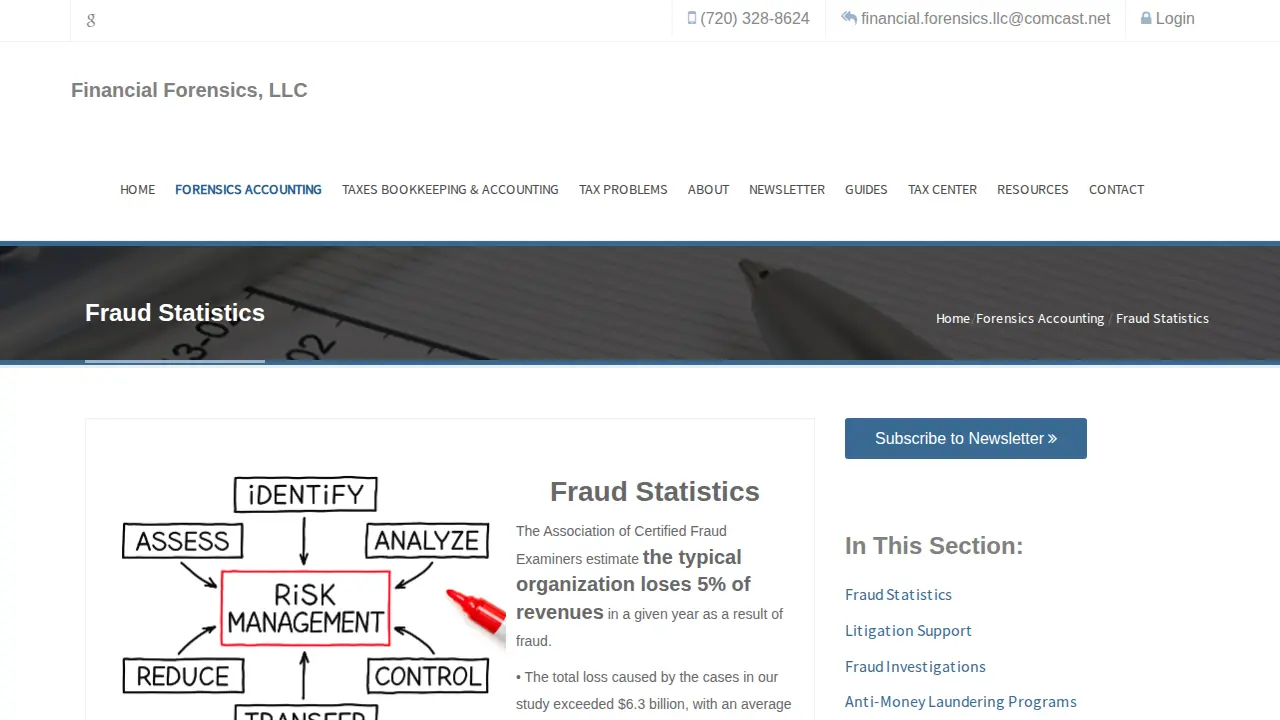 Financial Forensics, LLC page