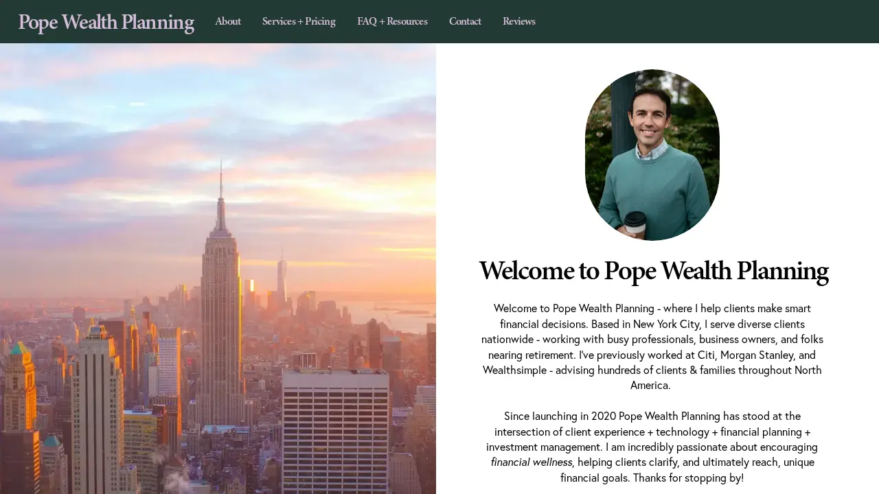 Curtis Pope, CFP | Certified Financial Planner | Financial Advisor