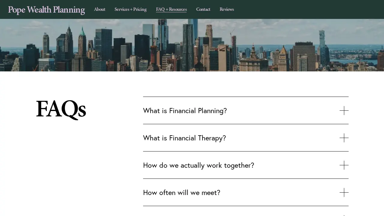 Curtis Pope, CFP | Certified Financial Planner | Financial Advisor page