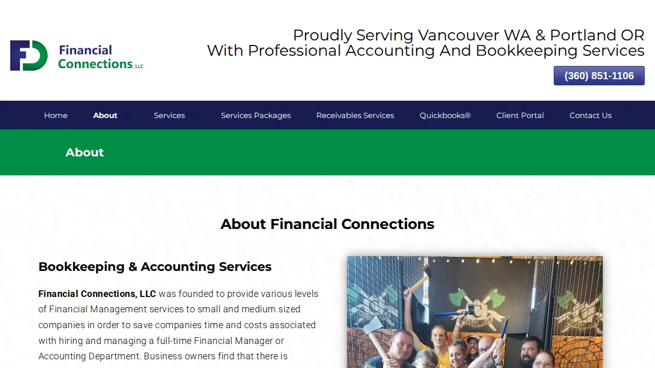 Financial Connections, LLC page