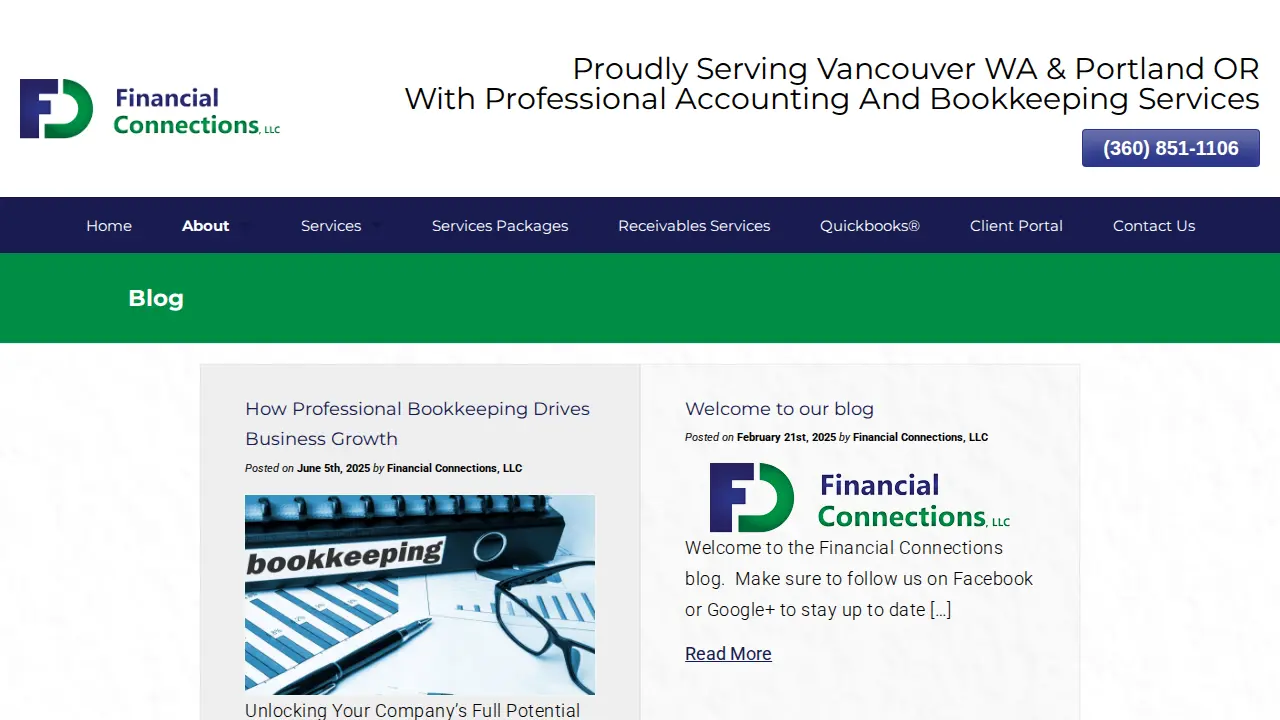 Financial Connections, LLC page