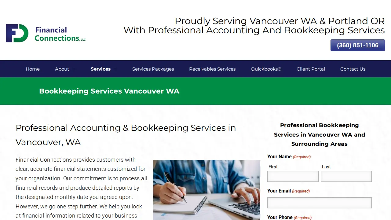 Financial Connections, LLC page
