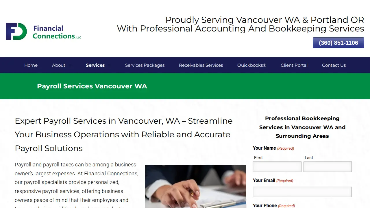 Financial Connections, LLC page