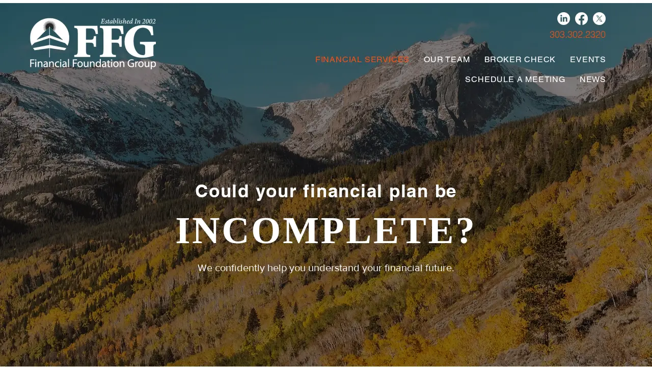 FFG (Financial Foundation Group) page
