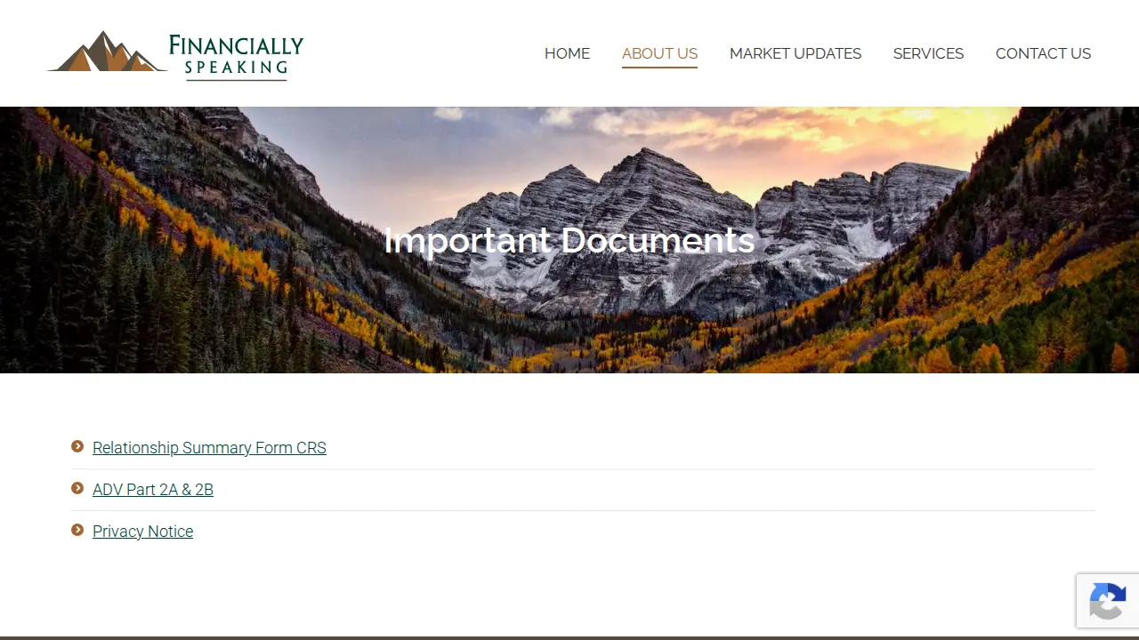 Financially Speaking, Inc. page