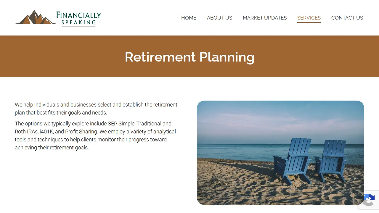 Financially Speaking, Inc. page