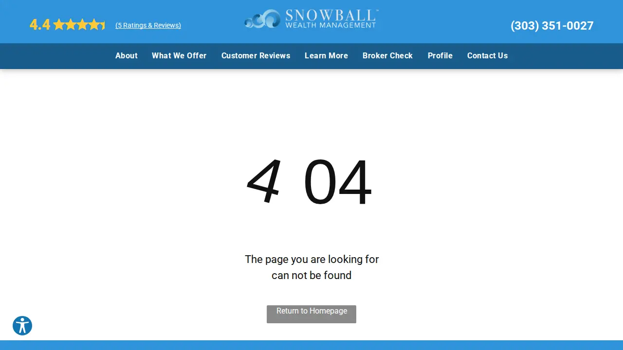 Snowball Wealth Management page