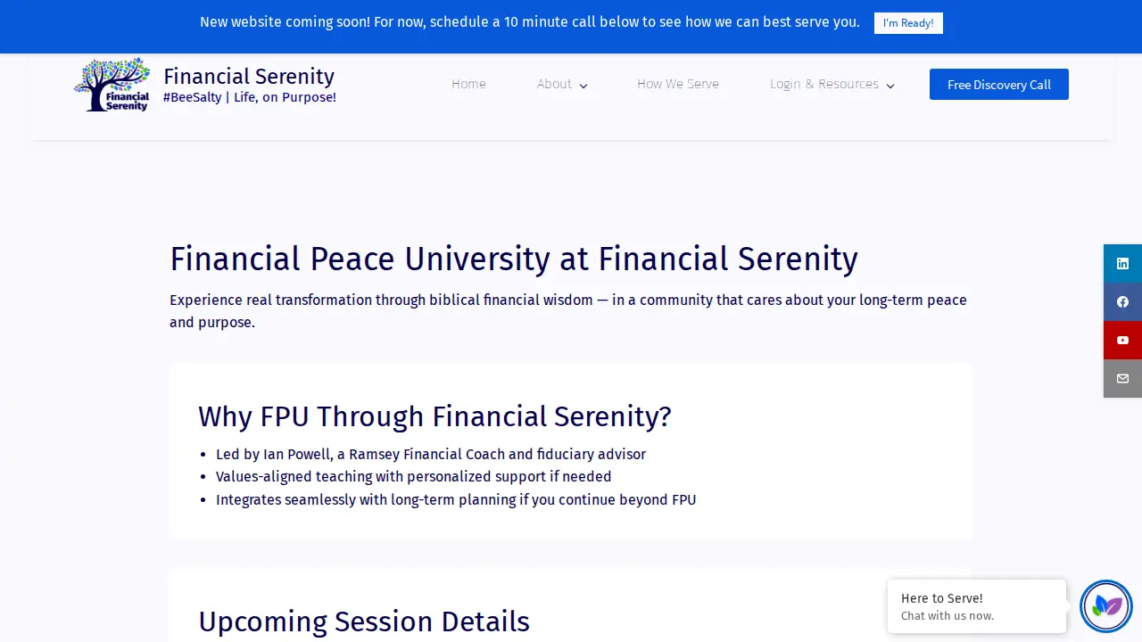 Financial Serenity - Ian Powell page